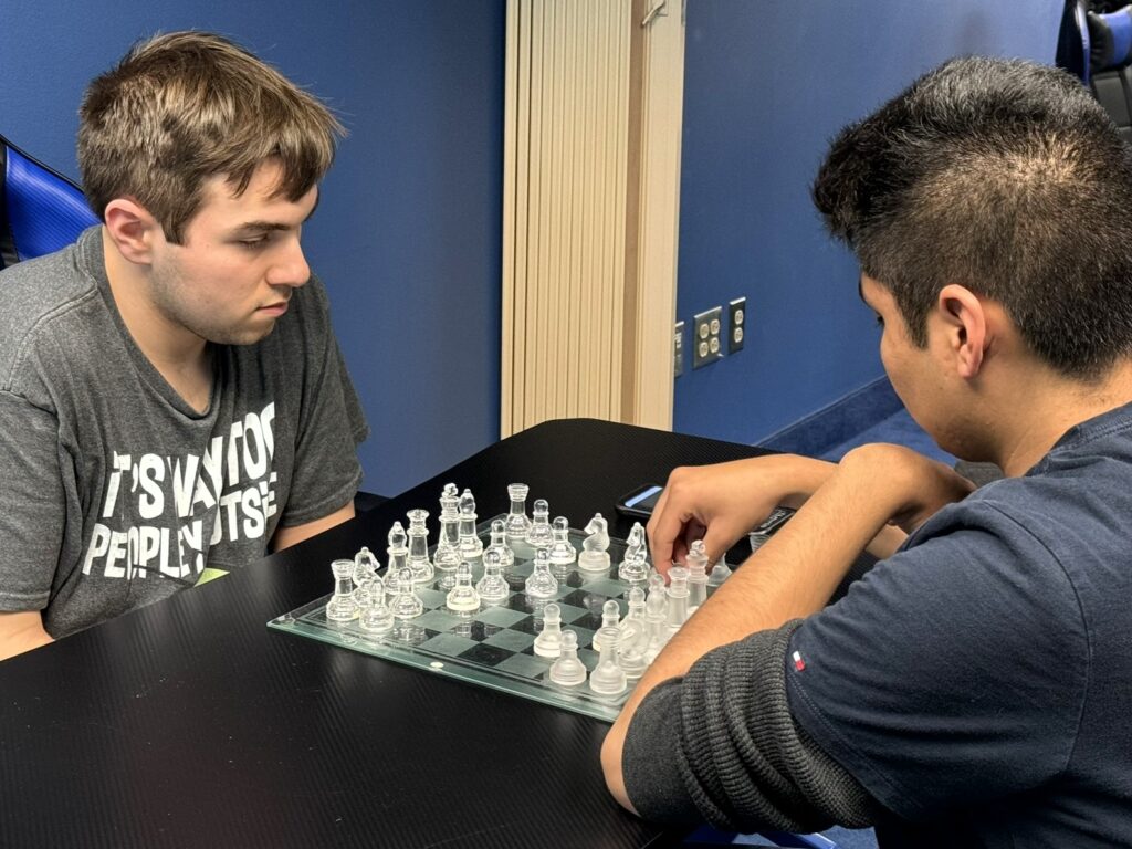 Game Club members playing chess