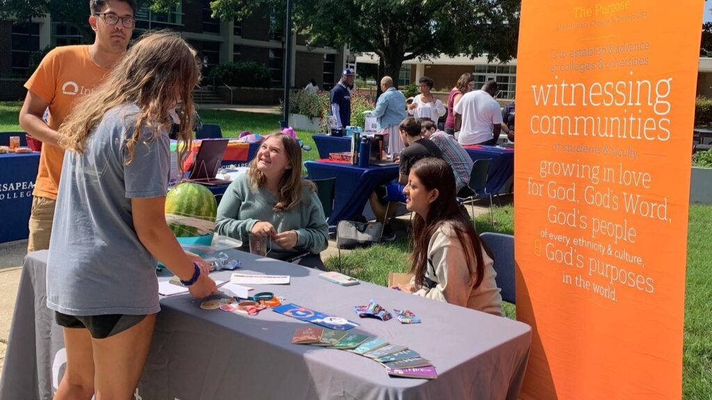 InterVarsity table at 2024 Student Org Fair