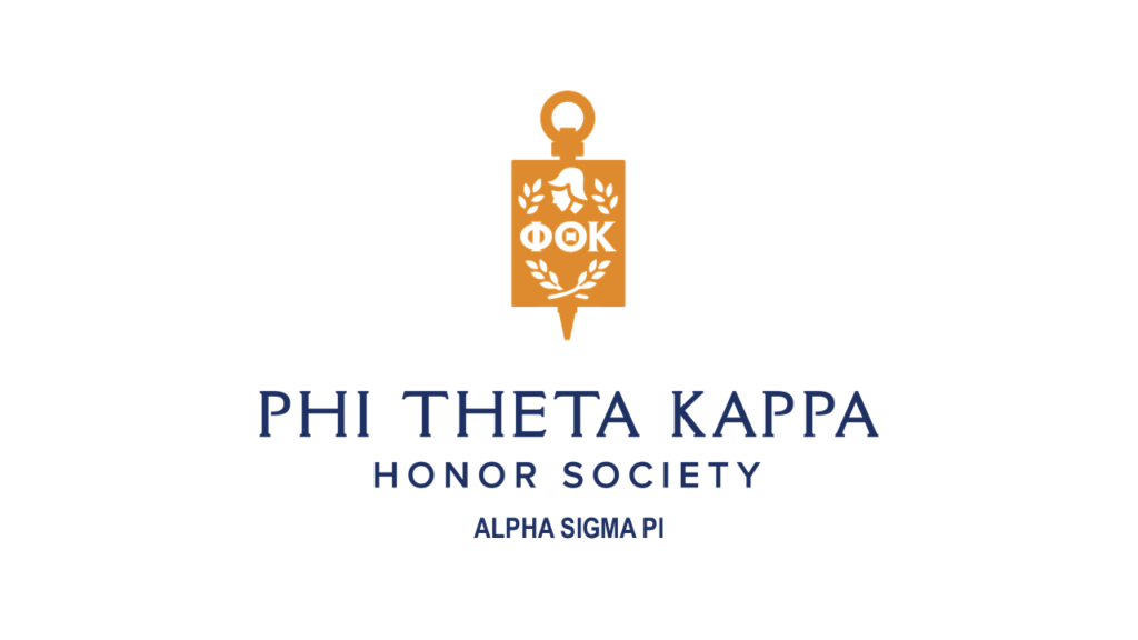 charm icon and text, Phi Theta Kappa Honor Society Alpha Sigma Pi